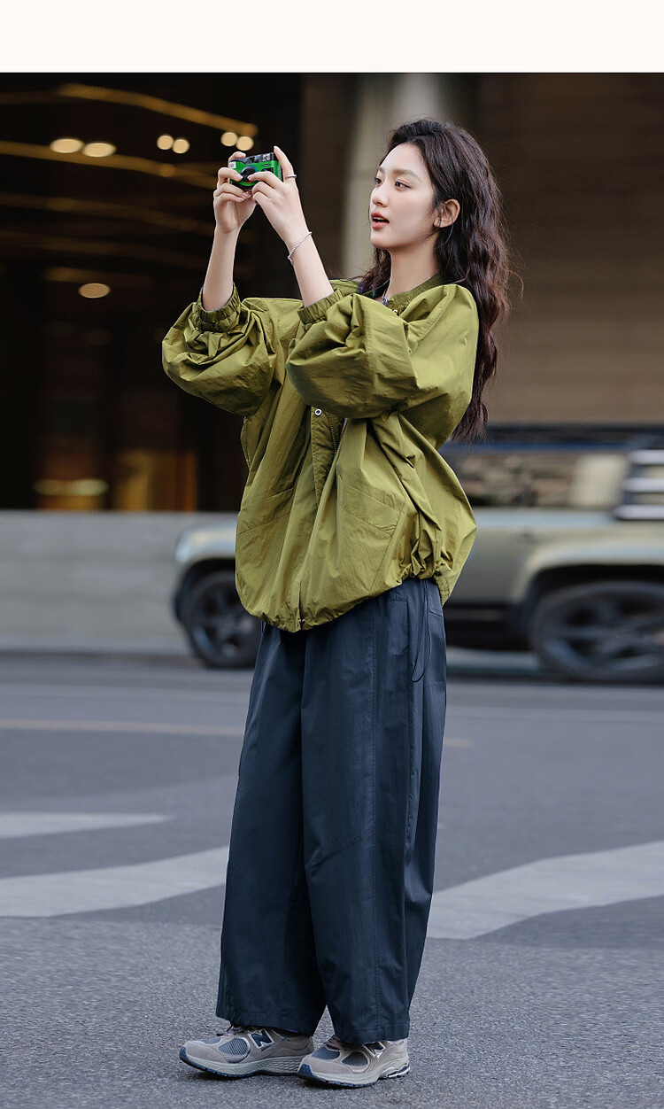 Demana Casual Easy-Care Spring Autumn Lightweight Outdoor Design Loose Fit Drop Shoulder Petite Slimming Women's Jacket 11
