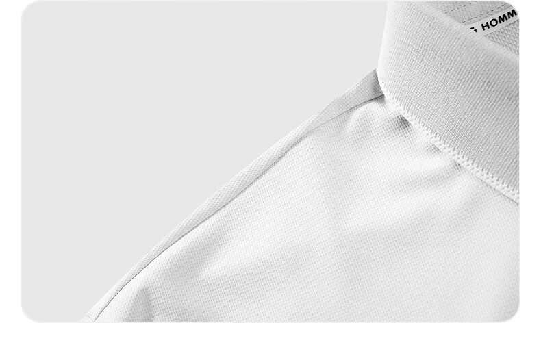 GXG Men's Jacquard Texture Casual Basic Polo Shirt Summer New Black XL 14