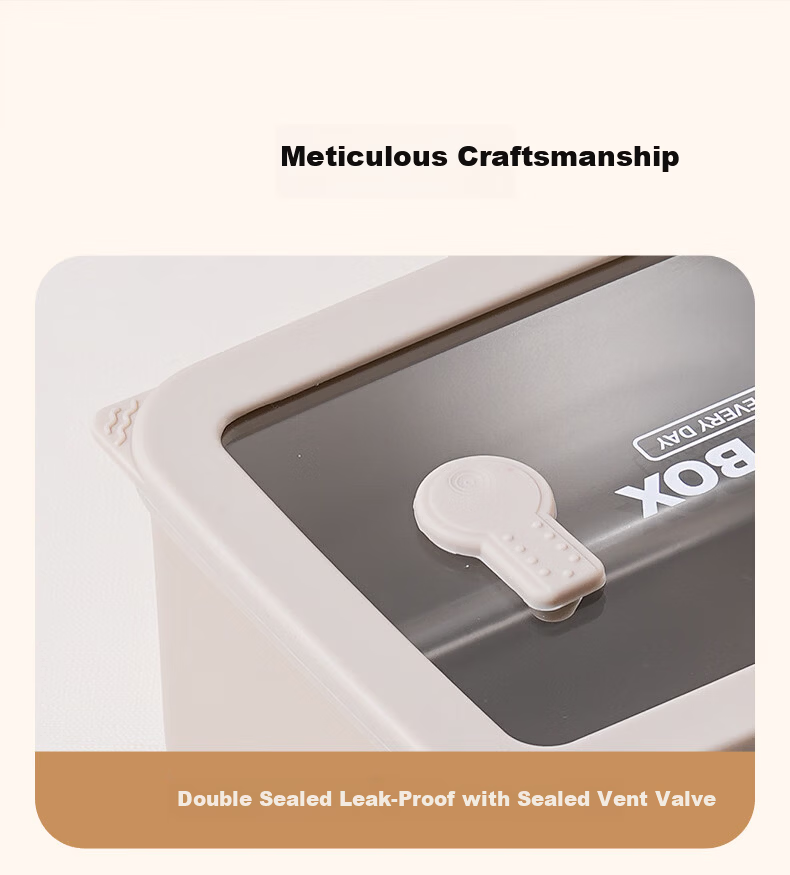 Ymer Stainless Steel Lunch Box Microwaveable Fresh-Keeping Bento Box for Office Workers [Visible Glass Large Double-Compartment] 30