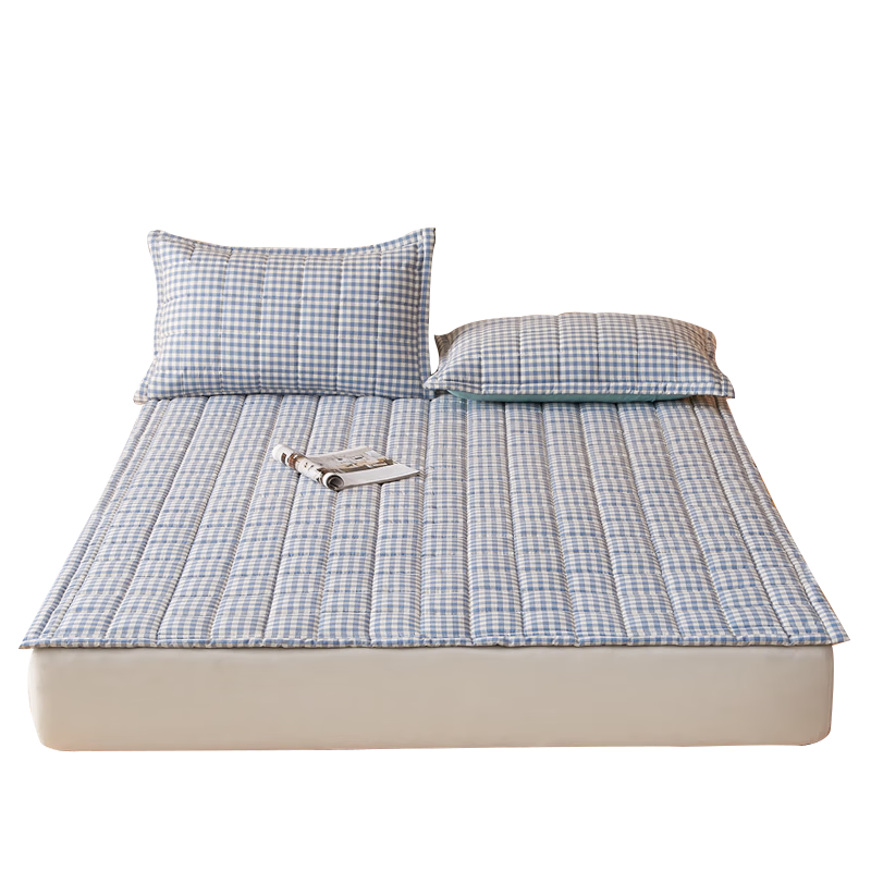 Wuyinliangpin Class A Cotton Mattress Pad, Antibacterial Bed Cover, Foldable, Student Dormitory Single Bed Pad, 1.2*2 Meters