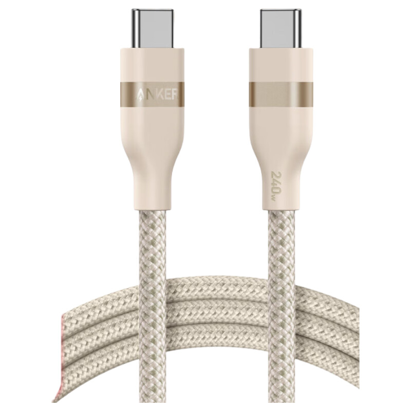 ANKER Anker Apple 17 Charging Cable Dual Head Type-C for iPhone 16/15 Pro Max MacBook iPad Huawei Xiaomi 240W Fast Charging Data Cable 0.9m Gold