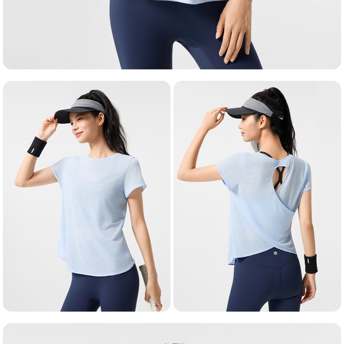 361° Loose Fit Lightweight Yoga Short Sleeve Breathable Quick-Dry Sports Top Slimming Pilates T-Shirt 20