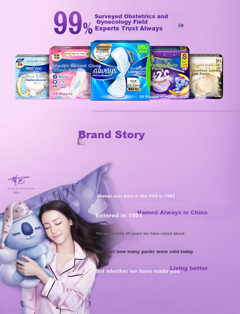 Whisper Koala Cooling Sleep Pants S Small Size 4pcs Panty-Shaped Sanitary Napkins Period Pants for Teen Girls First Menstruation 6