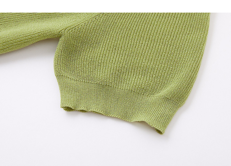 Demana [Breathable Tencel] Spring Design Fake Two-Piece Short Sleeve Sweater Gentle Slimming Women's Knitwear 17