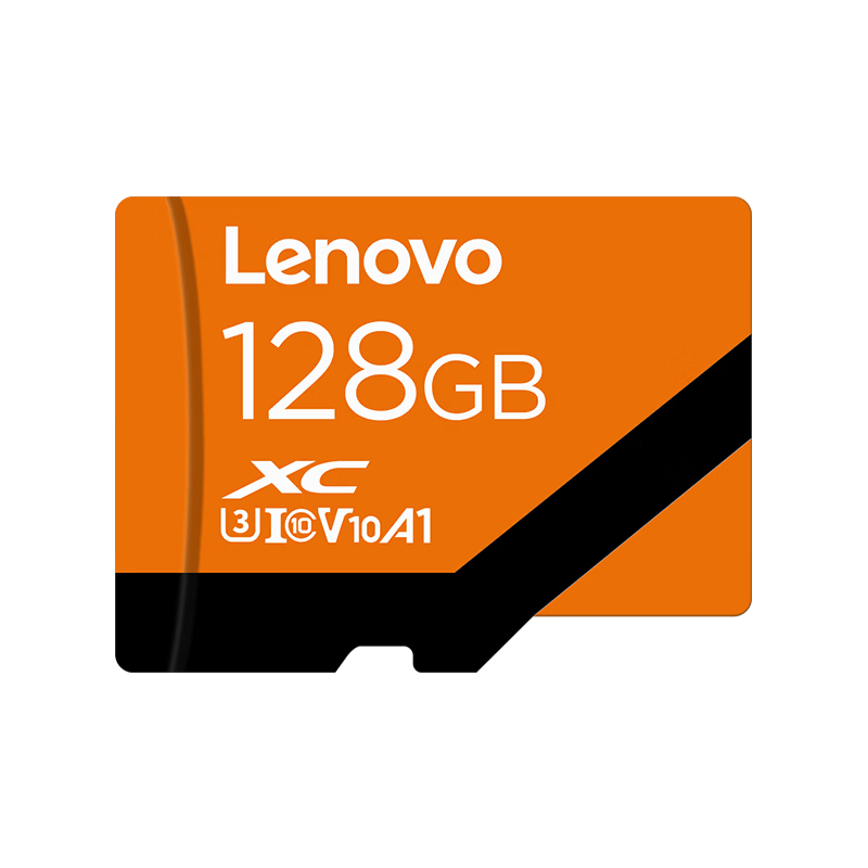 Lenovo 128GB TF (MicroSD) Memory Card A1 U3 V10 4K Compatible with Dashcams & Surveillance Cameras 100MB/s Read Speed A05