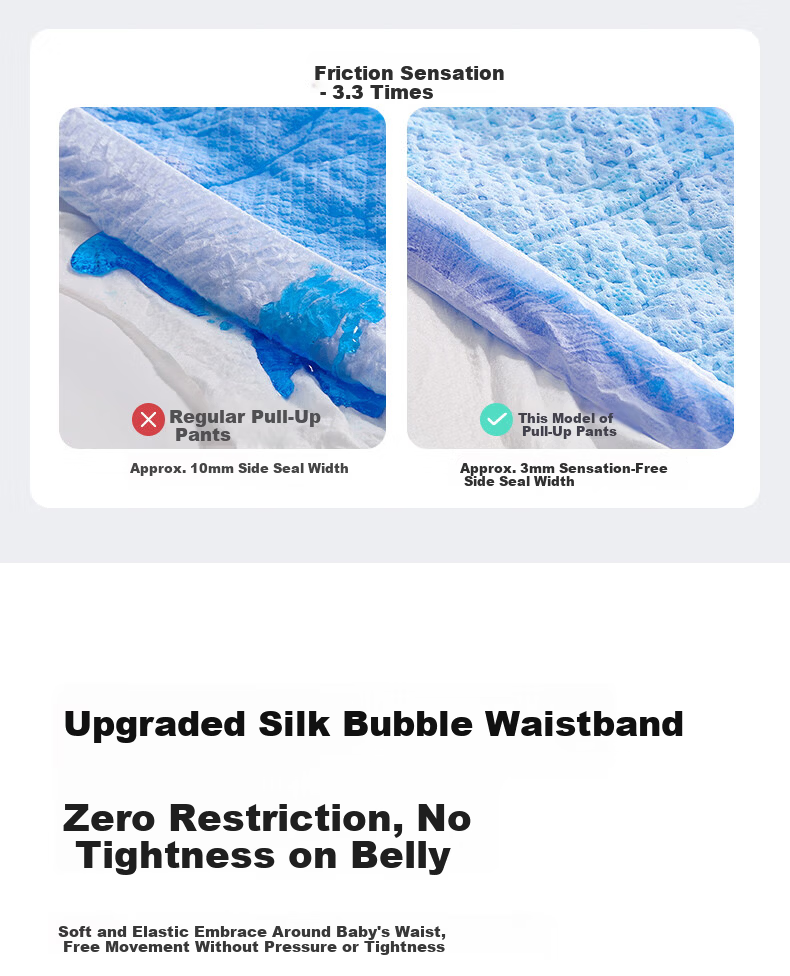 October Crystal Probiotic Luxury Soft Pull-Up Pants Probiotic Ultra-Thin Breathable Newborn Baby Diapers XL Size 28 Pieces 10