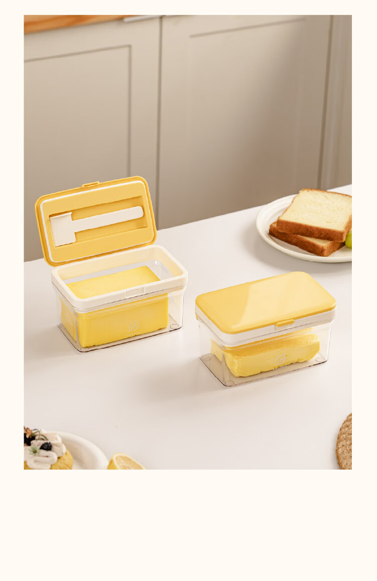 Shuke Butter Box Storage Container with Lid Refrigerator Storage Box Jar Butter Cutter Cheese Slicer 6
