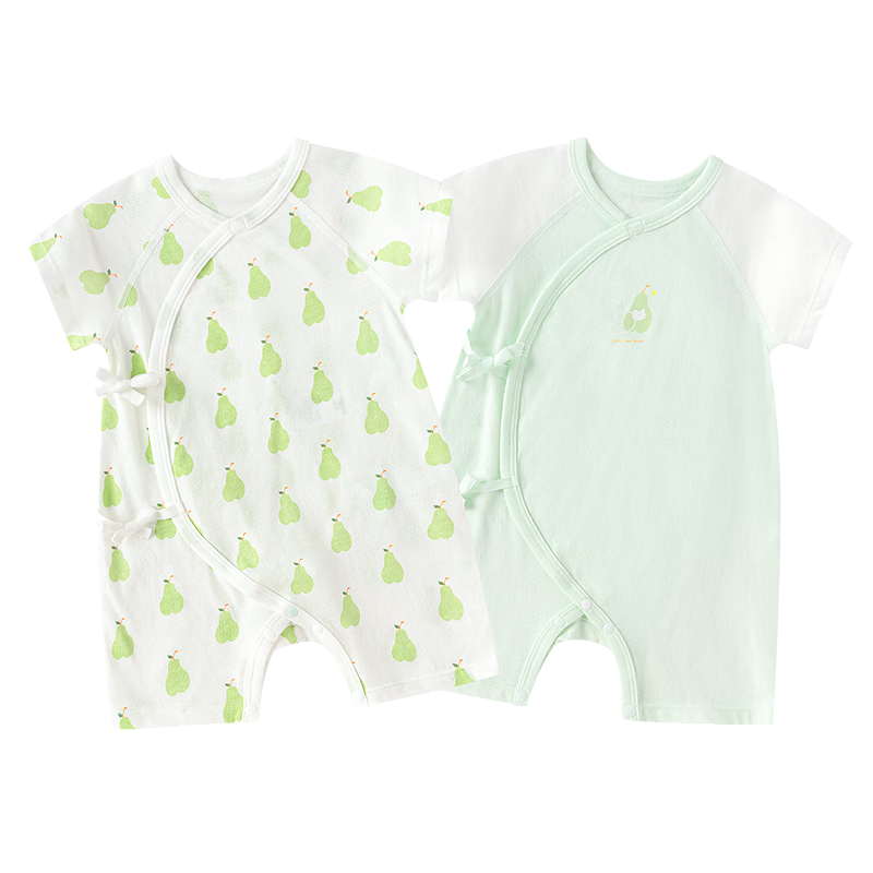 BALABALA Children's Clothing, Baby Romper, Newborn Onesie, Short-Sleeve Bodysuit, 2026 Summer Collection, Breathable Animal Design, Cute And Fu