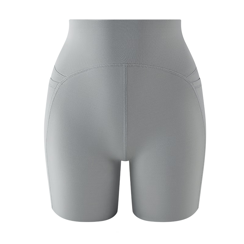 Youkeshu Women's Sharkskin Three-Quarter Tummy Control Hip-Lifting Shaping Seamless Waist-Slimming Yoga Leggings Pants
