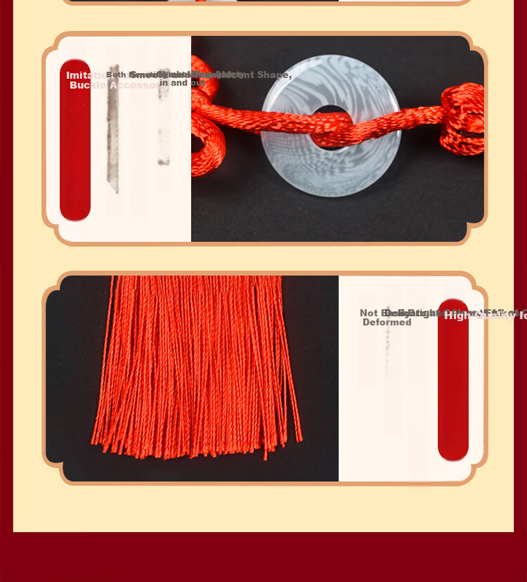 Abaoli Lantern Festival Chinese Knot Pendant Tongxin Festival Safety Buckle Tassel Small Mini Home Decoration Gift for Foreigners 6