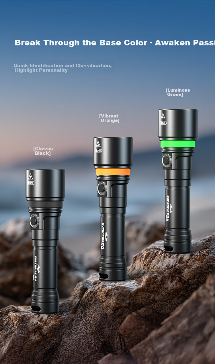 SupFire Underwater Diving Flashlight Professional High Brightness Waterproof Long Battery Life Outdoor Night Diving Sea Fishing Light 14