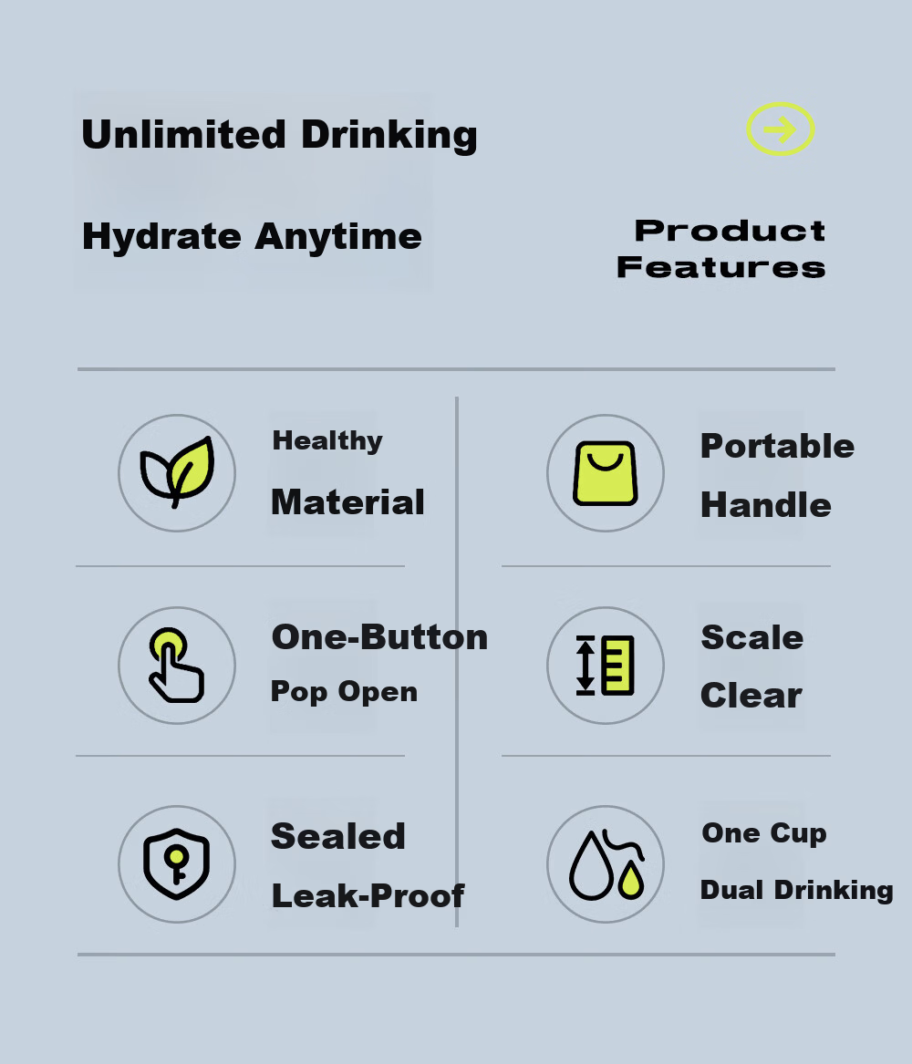 Fuguang Large Capacity Plastic Water Bottle High Temperature Resistant Sports Fitness Water Jug Summer Cup for Men 2