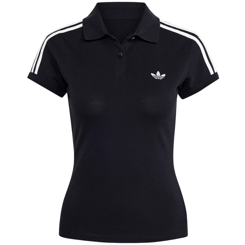 Adidas Originals Women's 3S POLO Short Sleeve KD7974 Black XS