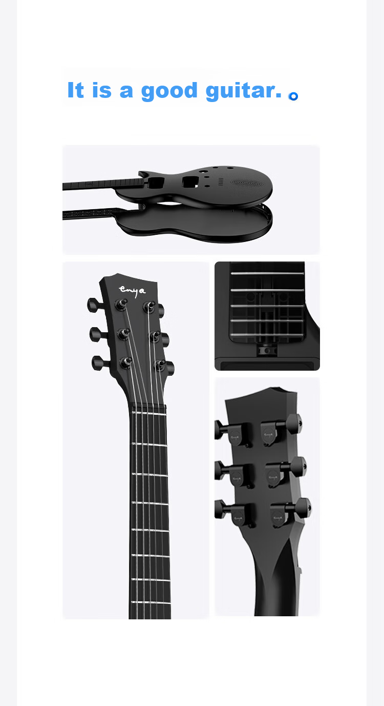 Enya Carbon Fiber Smart Guitar Nova Go Sonic, Collaboration Edition with Chuyi Future 15