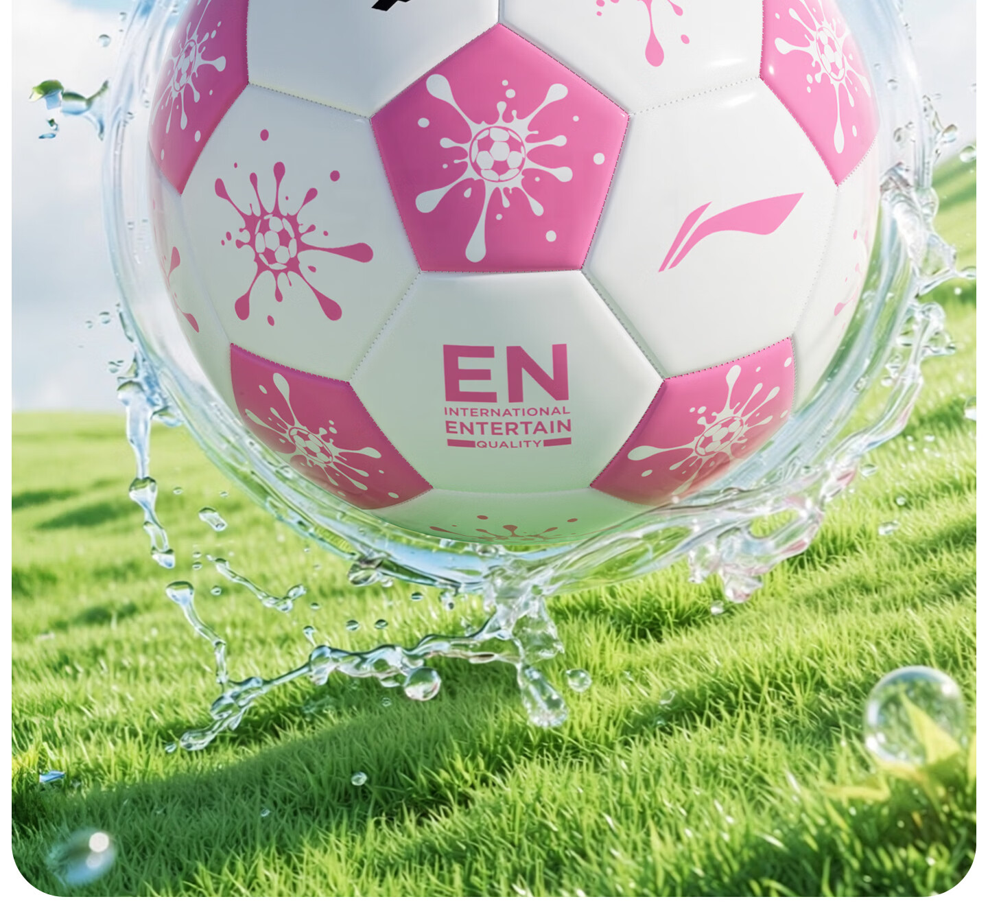 Li-Ning No.4 Football for Children and Primary School Students, Ages 3-6-12, Standard Match and Training Ball for Middle School Entrance Exam, Youth Soccer Ball 13