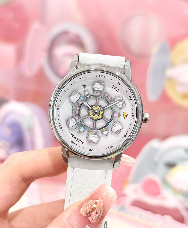 ZGO Sanrio Hello Kitty Official Carousel Watch for Girls Students Middle and High School 7