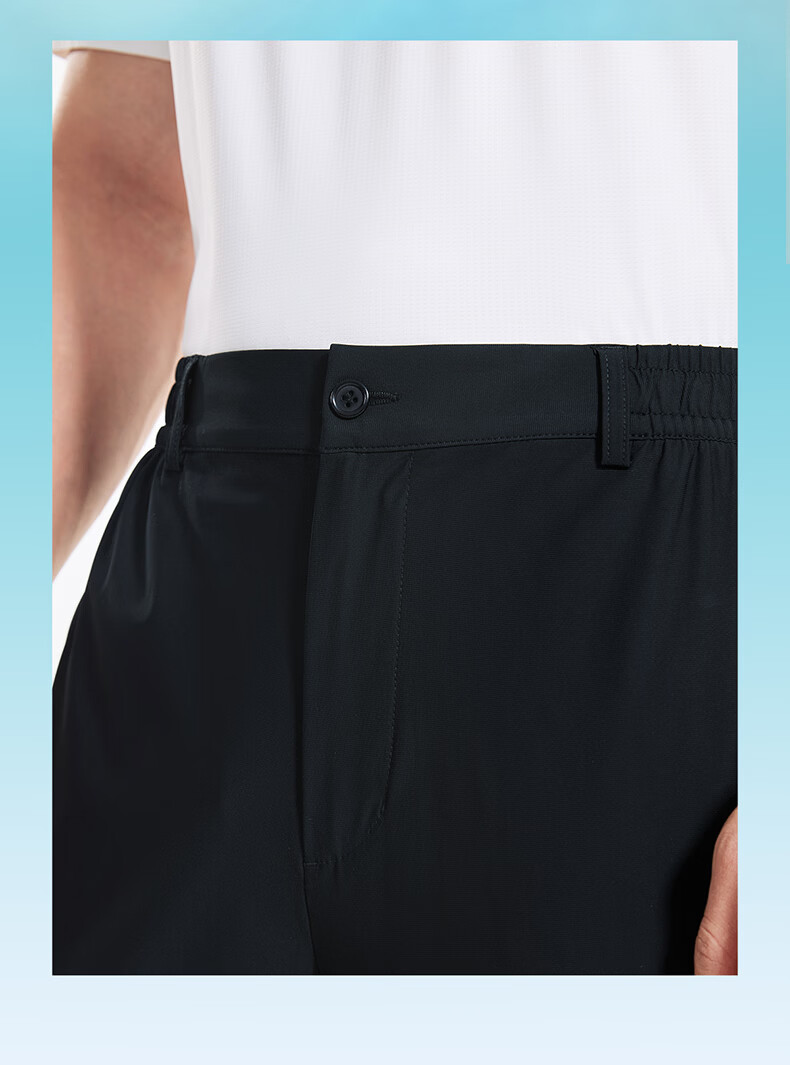 ERKE Knitted Long Pants Spring Ice Cooling Sun Protection UPF50+ Outdoor Antibacterial Casual Men's Running Sports Pants 6