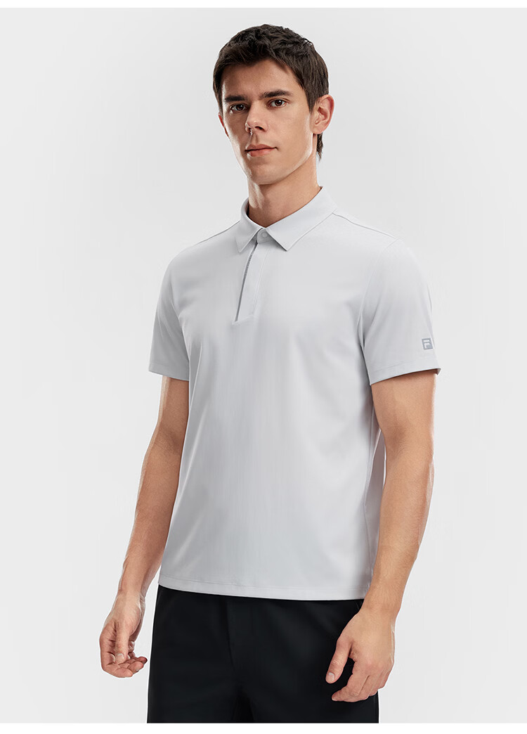 FILA Official Men's Polo Shirt 2026 Summer Fitness Cooling Quick-Dry Short Sleeve Sport T-Shirt 22