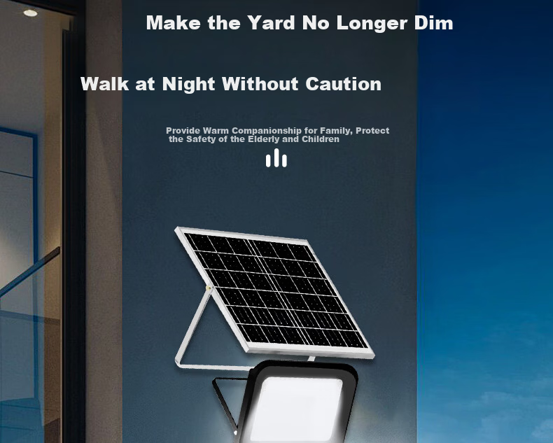 FSL Foshan Lighting LED Solar Outdoor Light Waterproof IP65 Floodlight Smart Light Control Remote Dimming Timer Super Bright Street Light 192lm Battery 4000mA + 2.2m Charging Cable 6