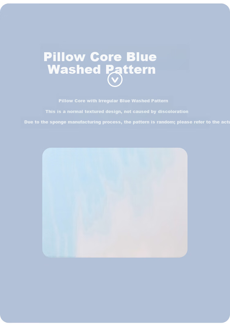 Dohia Pillow Children's Dormitory Memory Foam Pillow Student Slow Rebound Memory Pillow 50*30*5cm [Low Pillow] 10