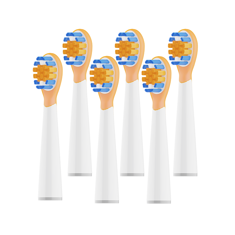 Dr. A Compatible Usmile Smile Plus Children's Electric Toothbrush Heads A10/Q10/Q20/Q3/Q3S/Q1/Q4 Universal Care Mini All-in-One Cleaning 6-Pack