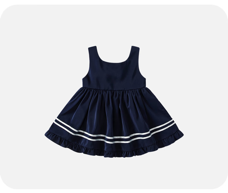 Fanlie Girls' Academy Style Dress Spring Children's Princess Vest Dress Baby One-Year-Old Ceremony Dress Spring and Autumn 11