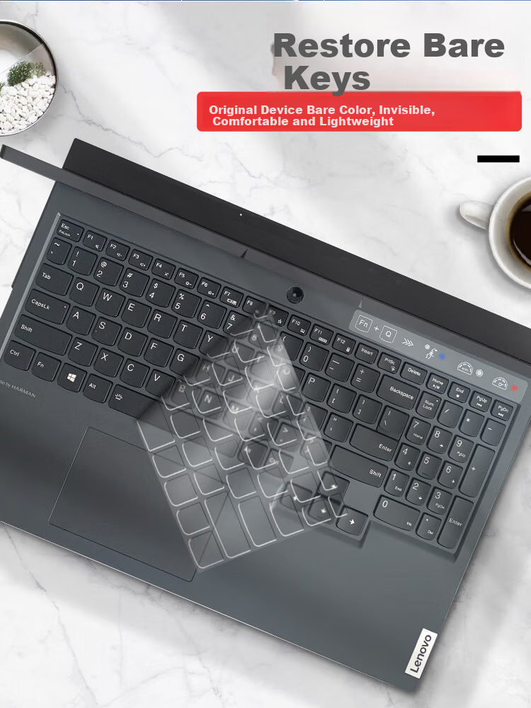 Aigo Keyboard Cover for Lenovo Legion Y9000P 2022, High Transparency Ultra-Thin TPU Invisible Keyboard Protector, Dustproof and Waterproof Laptop Keyboard Film 3