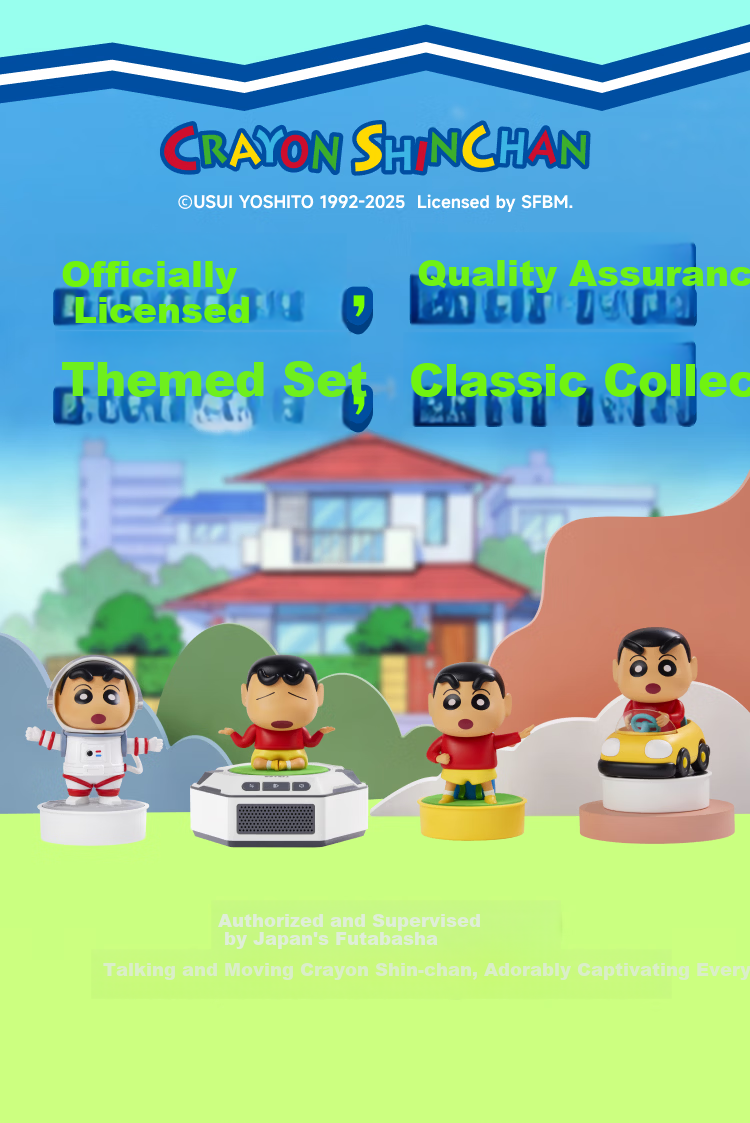 Leson Mini Robot Crayon Shin-chan New Flower Road Children's Gift Desktop Ornament Companion Robot Smart Robot New Year Gift Smart Toy 14