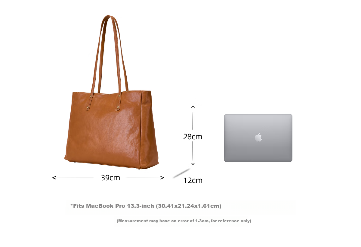 Hush Puppies Women's Full-Grain Leather Large Capacity Tote Bag Gift for Women's Day Girlfriend Wife 3