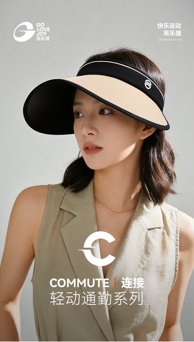 GOLOVEJOY High-Top Sun Protection Hat for Women Summer UV Protection Outdoor Cycling Sun Hat White 1