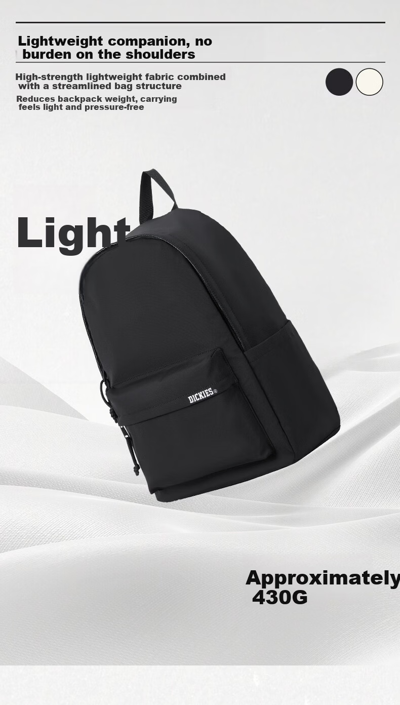 Dickies Large Capacity Backpack for Men and Women, 15.6-inch Water-Resistant Laptop Bag, College Student Casual Commuter Bag 6