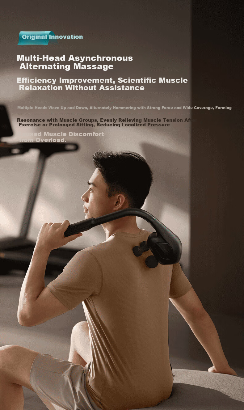 PHILIPS Professional Deep Tissue Percussion Massage Gun 5505G Multi-Head Arm Muscle Relaxation Massager Full Body Fascia Gun Holiday Birthday Gift 3