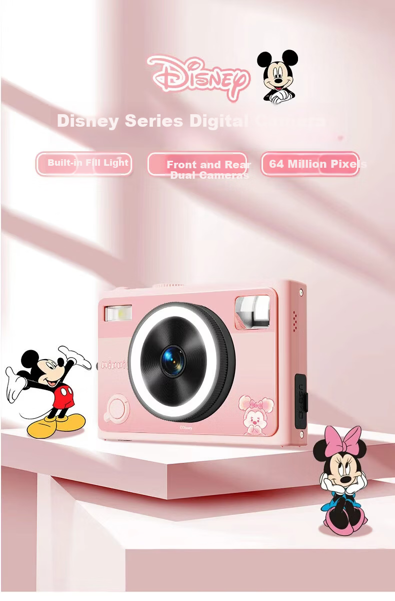 Disney Zootopia Digital Camera for Students Touch Screen Anti-Shake Beauty Camera Travel CCD Alternative for Girls Best Friend Birthday Gift Y60 Judy 1