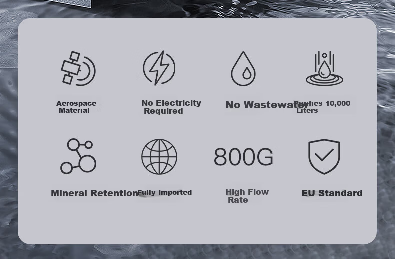 Besco Imported Household Under-Sink Water Purifier Integrated High-Flow Upgraded Model Pure Energy Complete Unit (Standard Faucet) 3