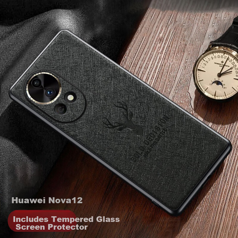KAICAI [Zhu Lu Sheng Cai | Scratch-Resistant Suede] Compatible with Huawei nova12pro Phone Case Universal nova12Ultra Unisex Full-Coverage Silicone Shockproof Lens Protective Cover 5