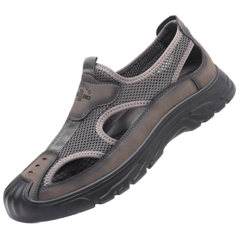 Jingzhenlianggong New Casual Sandals High-Quality Ultra-Soft Men's Breathable Sandals Wear-Resistant Non-Slip Dark Brown [Water-Resistant] Size 41