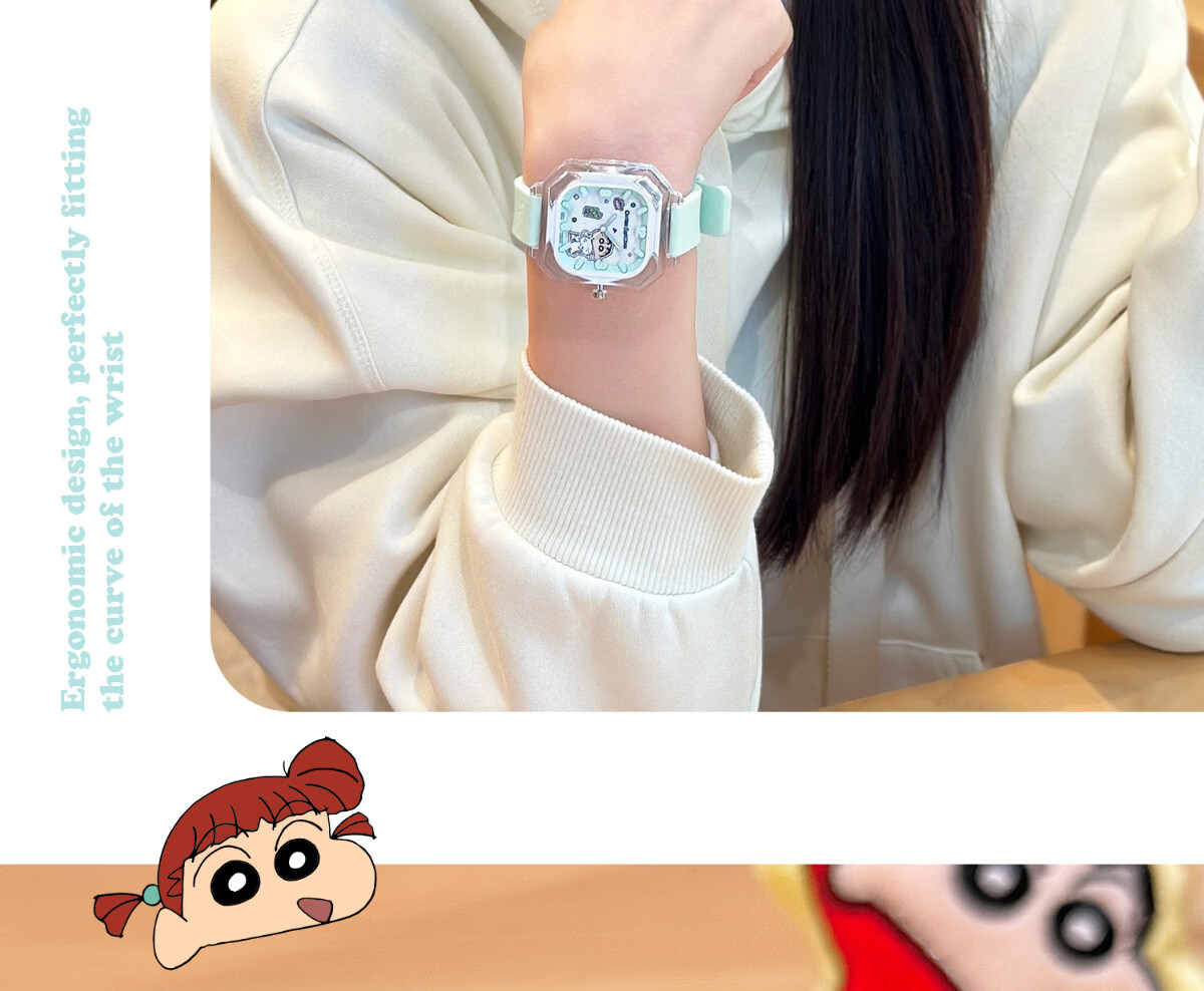 ZGO Sanrio Watch, Only Time-Telling, Girls' Student Watch, High School And Middle School Students' Children's Watch, Stylish Quartz Watch for Wome 14