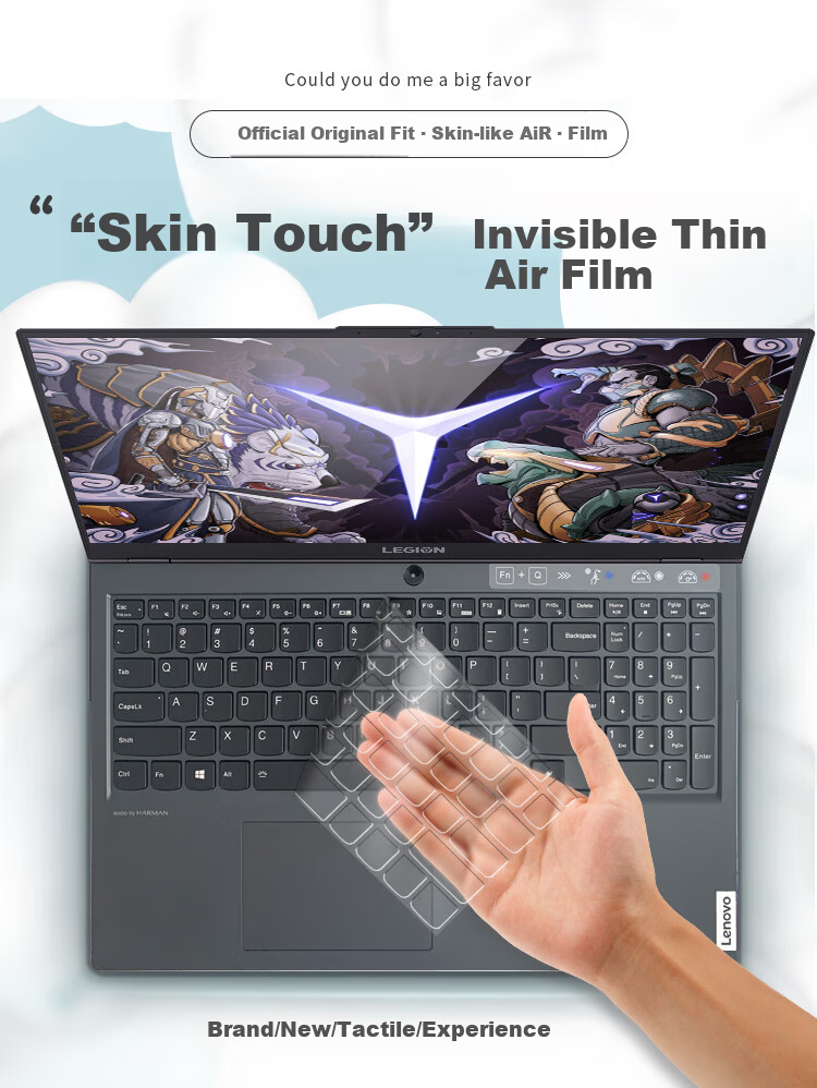 Aigo Keyboard Cover for Lenovo Legion Y9000P 2022, High Transparency Ultra-Thin TPU Invisible Keyboard Protector, Dustproof and Waterproof Laptop Keyboard Film 1