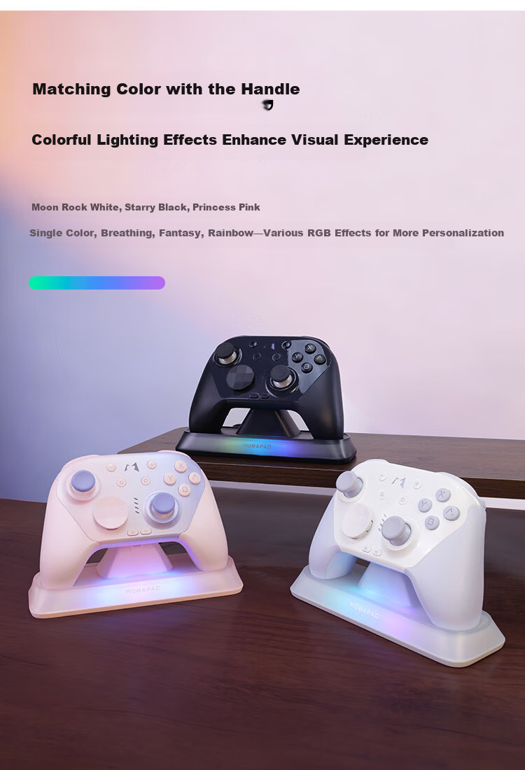MOBAPAD Chitu 2 Controller Charging Dock Smart Start-Stop RGB Lighting Compatible with Chitu 2 Series Products Black 2