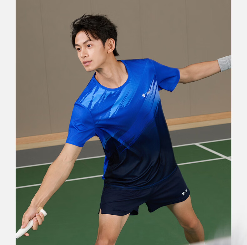361° Men's T-Shirt Spring Summer Winning Badminton Quick-Dry Loose Printed Short Sleeve Top 652627102-1 8