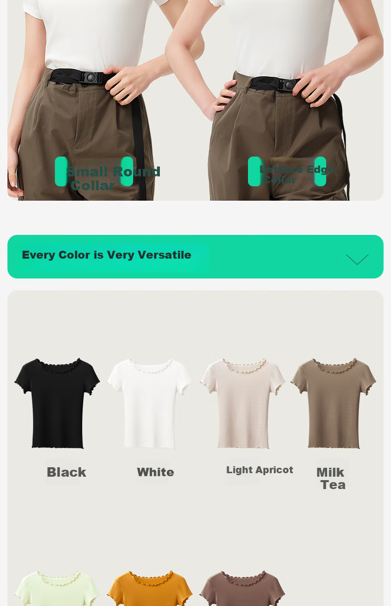 Jianyun Modal Cotton Base Shirt Women's Thin Short Sleeve T-Shirt White Basic Summer Top 12