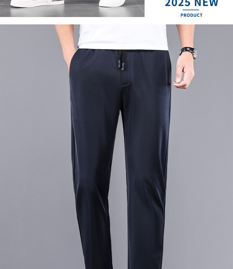 Hodo Men's Casual Pants Autumn Winter Fleece Lined Loose Warm Wrinkle-Resistant Stretch Straight Leg Trousers Black L 11