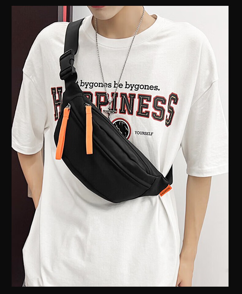LOHAS Travel Crossbody Bag Men's Shoulder Bag Men's Chest Bag Backpack Small Casual Men's Bag Men's Sports Portable Shoulder Bag 12