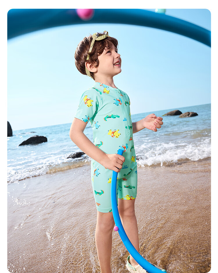 Balabala Kids Swimwear Boys Girls Baby 2026 Summer New Two-Piece Sunscreen Chlorine-Resistant Cartoon Swimsuit Set 29