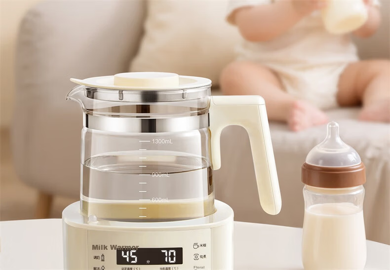 PLODON Baby Portable Milk Mixer Wireless Charging Thermostatic Water Bottle Kettle Boiling 100℃ for Outdoor Milk Preparation 5