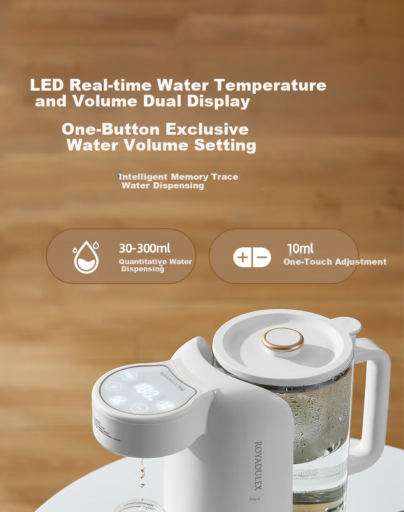 ROYALTY LINE Smart Temperature Control Electric Kettle Split-Type Water Boiler Household Water Dispenser Baby Milk Preparation Fully Automatic Quantitative Water Output 1.8L Standard Model 17