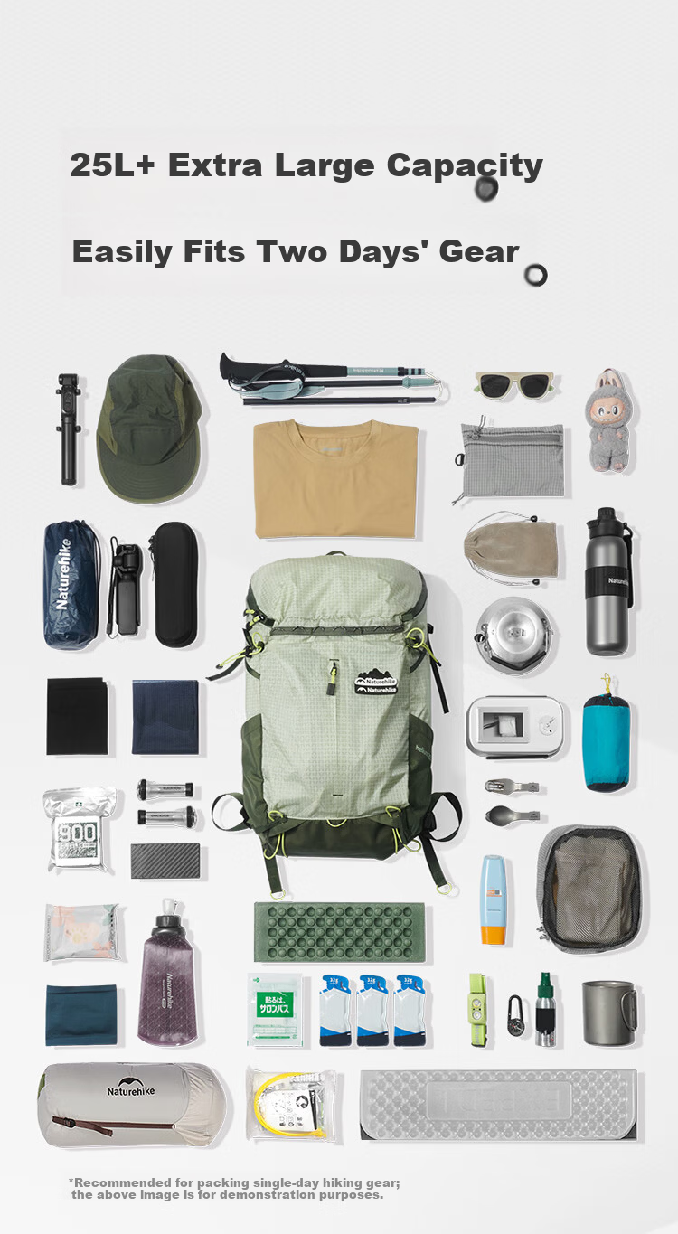 Naturehike Nuoke Helium 25L Hiking Backpack Professional Lightweight Mountaineering Outdoor Travel Waterproof Men Women Shoulder Bag 3