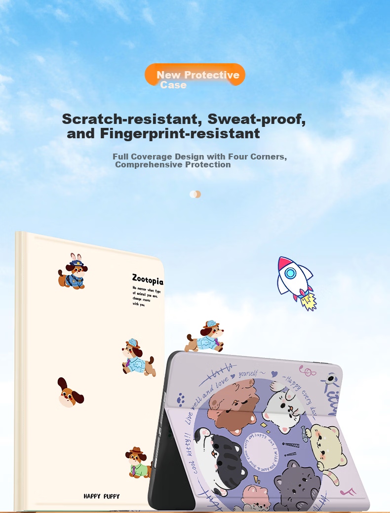 Suoying Eco-Friendly Skin-Friendly iPad 9 Case 2021/20/19 Models 10.2 Inch 7th/8th Gen Silicone Full-Cover Anti-Bend Drop-Proof Stand Protective Shell for Apple Tablet 3