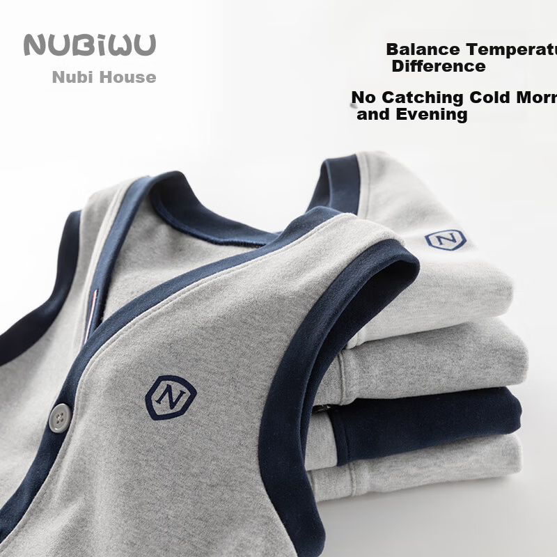 Nubiwow Boys' Spring Vest Outerwear Children's Waistcoat Big Kids Spring Vest British Style Fashionable Boys' Sleeveless Jacket