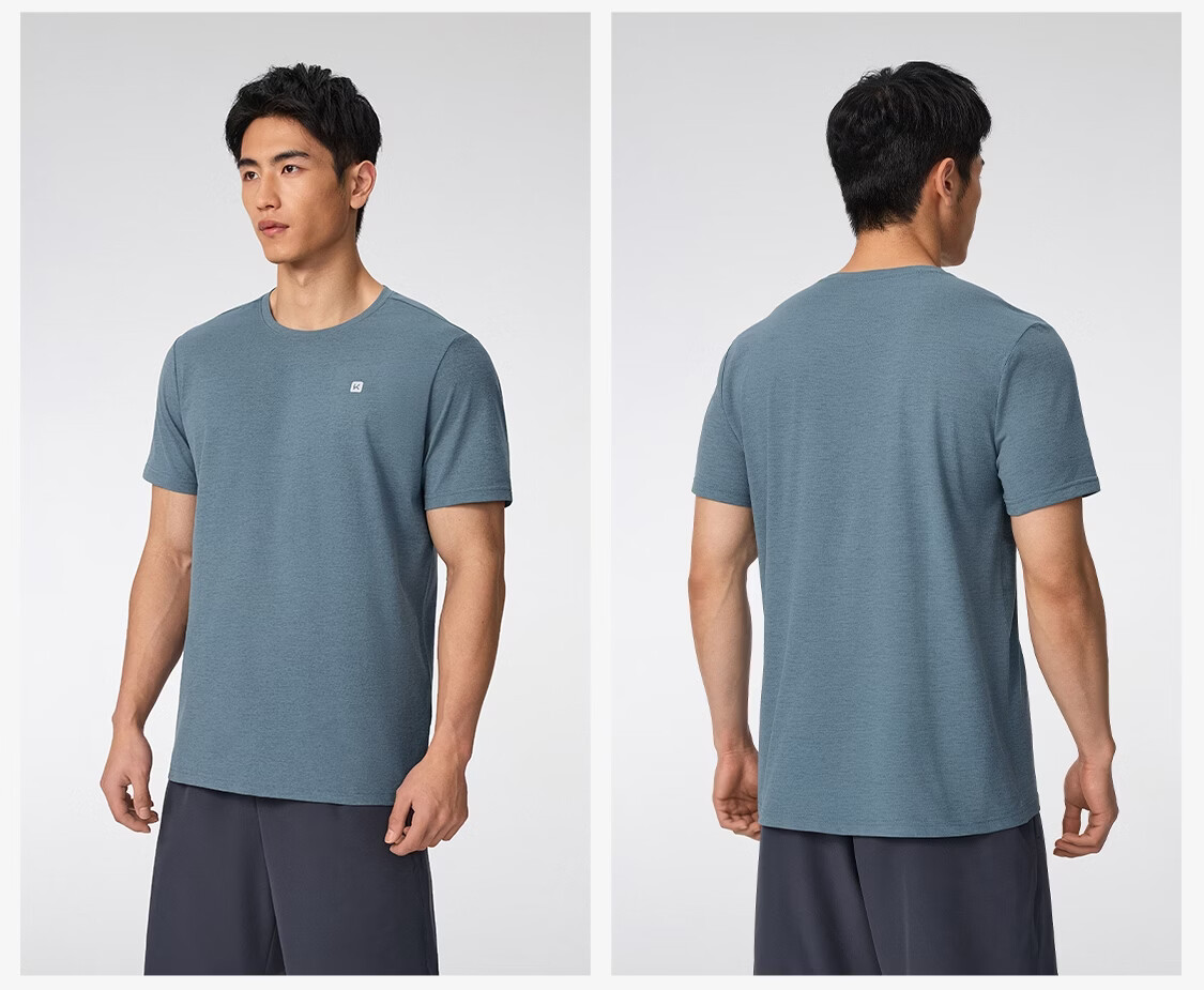 Keep Sports Set Men's Short Sleeve and Shorts Quick-Dry T-Shirt for Physical Fitness Test Running Basketball Badminton 17